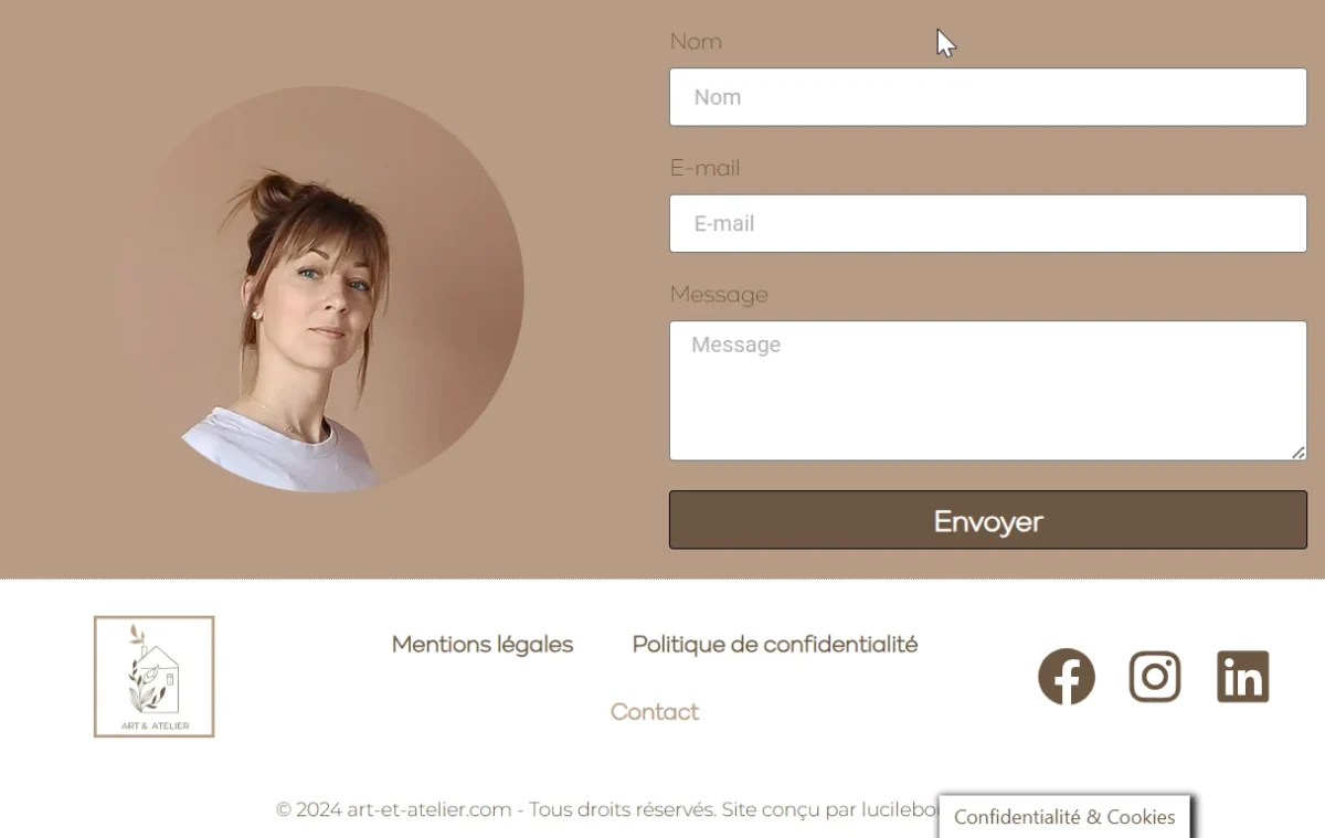 L'appel à l'action dans un site web d'architecte d'intérieur ou de décoratrice d'intérieur est très important pour créer une interaction avec vos visiteurs
