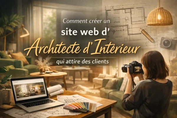 Création de site web pour architecte d'intérieur